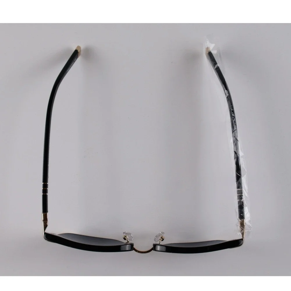Lazzaro Sunglasses Massimo Black Gold Clubmaster 53-20-140 NWT